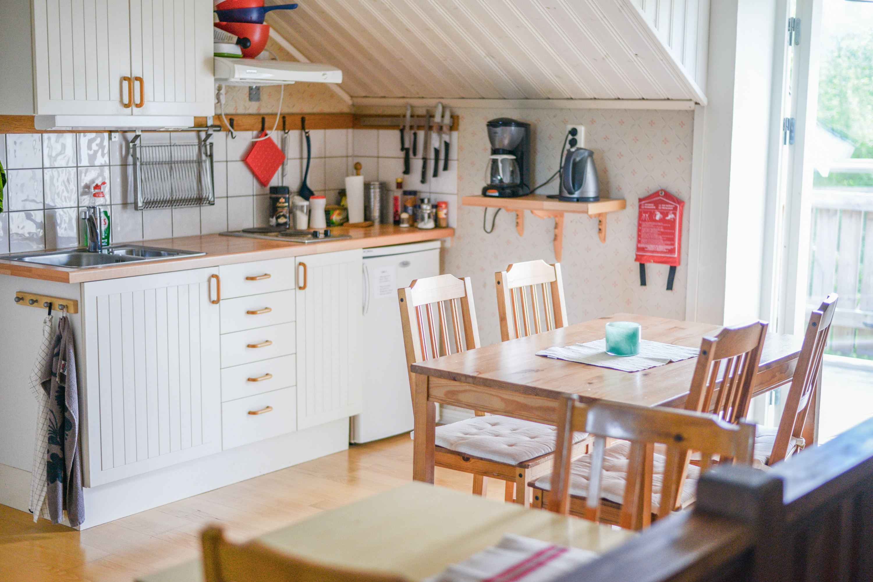 The kitchen where you can cook your own food