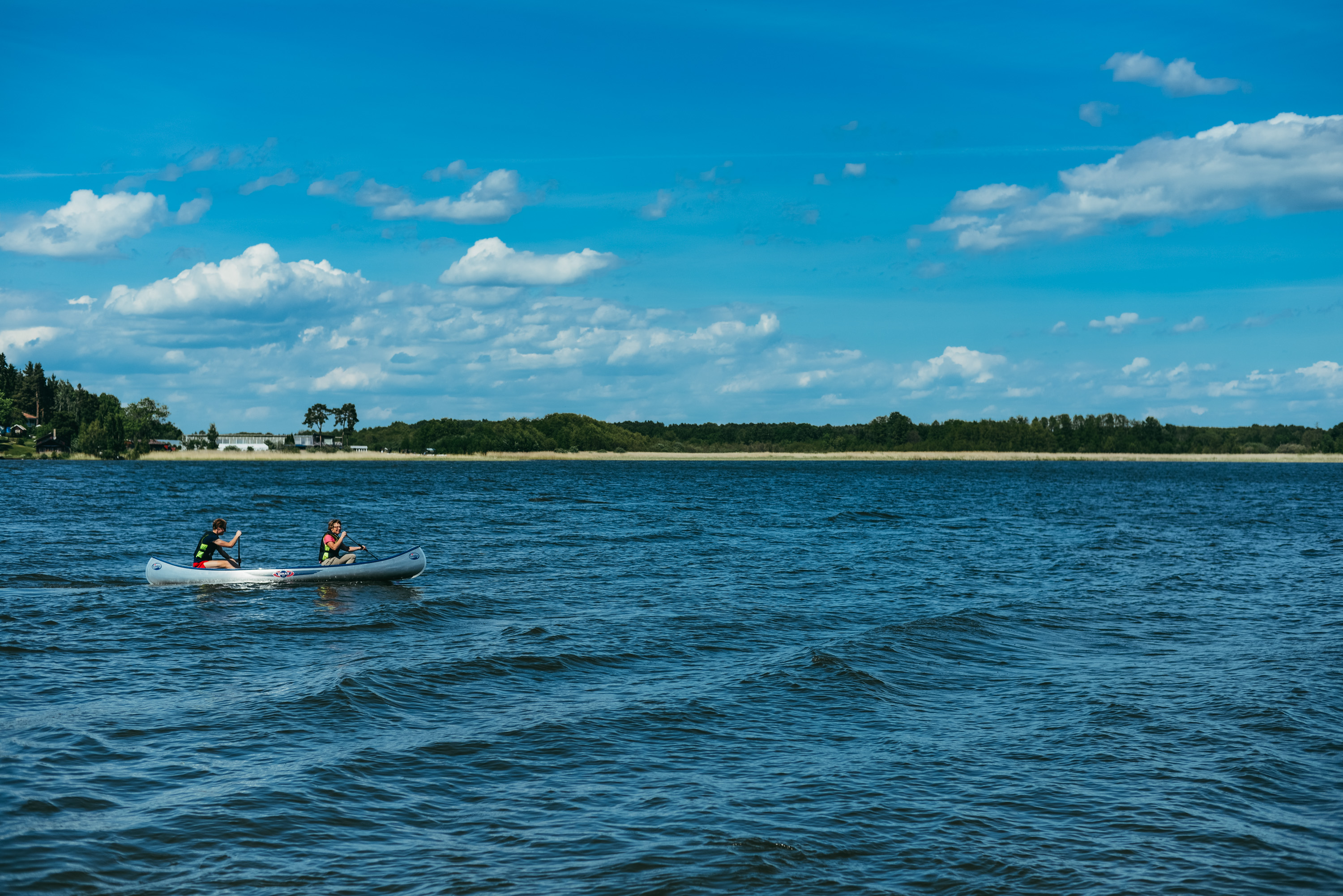 Paddlingsbild ute på Mälaren